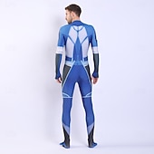 baratos Trajes para casais e grupos-Anti-herói Super-vilão Super heroi Fantasia fantasia Fatos de Corpo Patriótico for Unisexo Crianças Adulto Dia Das Bruxas Carnaval Espetáculo Comic Con