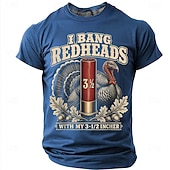  I Bang Redheads With My 3 1 2 Incher' Men's Funny Hunting Humor Sarcastic Vintage T Shirt Graphic Crew Neck Short Sleeve Gift for Hunter Designer Clothing Apparel