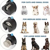 billige Negleklippere &amp; Slipere-elektrisk kjæledyr neglesliper katt hund neglesliper oppladbar led lys sliping neglesaks sett