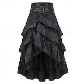 cheap Bottoms-Retro Vintage Medieval Renaissance Skirt Corset Pirate Fancy Dress Women's Pirate Fantasy Steampunk Casual Daily Adults' Skirts