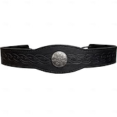 preiswerte Zubehör und mehr-Retro Vintage Mittelalterlich Renaissance Stirnband Krieger Wikinger Ranger Kostüm Herren Vikinger Halloween Karneval Maskerade Renaissance-Messe LARP Erwachsene Stirnband
