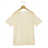 billiga grundläggande t-shirts-Herr T-shirt Stickad T-shirt T-tröja Kortärmad V-hals Sommar Ensfärgat Mode Lättvikt Grundläggande Nät Stickat Ledigt Semester Gata Svart Purpur Grön Topp t-shirt för män