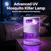 abordables Lampe anti-insectes-Piège à mouches des fruits, attrape-insectes volants, ventilateur intégré, pour moustiques, moucherons et autres insectes volants, tue-moustiques, lumière bleue efficace