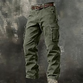 levne Cargo kalhoty-Pánské Kargo kalhoty Nákladní kalhoty Kraťasy Dağcı Pantolonu Multi kapsa Straight-Leg Bez vzoru Nositelný Odvod vlhkosti Plná délka Denní Venkovní Outdoor a turistika prázdniny Módní Vodní modr