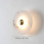 economico Lampade LED da parete-Lampada da parete a led in marmo 15/20/25/30/35 cm design minimalista per montaggio a parete apparecchio di illuminazione luci per interni per soggiorno camera da letto 110-240 v