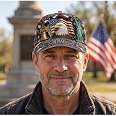 abordables 250e Anniversaire des États-Unis-Casquette de baseball patriotique à l'aigle, commémorant le 250e anniversaire des États-Unis (1776-2026), casquette ajustable pour la fête de l'indépendance américaine avec drapeau américain &amp;Statue