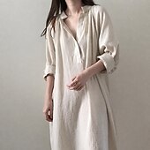 ieftine Rochie-Medieval Renascentist Cottagecore Miezul zilei Rochii Chemise Pirat Bard Țăran În V Costume de fancy Pentru femei Casul / Zilnic Târgul Renașterii LARP Adulți Rochie Primavara vara