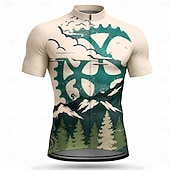 economico Maglie da uomo-Da uomo Maglia da Ciclismo Geometrico Manica Corta Bicicletta Maglia Top con 3 tasche posteriori Resistente ai Raggi UV Asciugatura Rapida Con tasche Cerniera Frontale Gli sport Rosa Viola Arancione