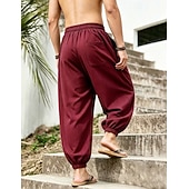 economico pantaloni casual-Per uomo Joggers Pantaloni Pantaloni casual Pantaloni a Nido d'Ape Coulisse Tasca Elastico in vita Tinta unica Asciugatura Rapida Leggero Quotidiano All'aperto Vacanza Vacanza Elegante Nero Bianco