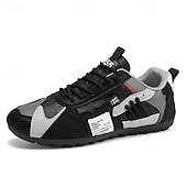 voordelige Casual Veterschoenen-Lage sneakers met kleurblokken voor heren, casual wandelschoenen met vetersluiting, retro sportstijl voor op reis, buitenactiviteiten en dagelijks gebruik.