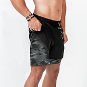 preiswerte Laufshorts-Herren Laufshorts Sportshorts Fitnessshorts Kordelzug Taschen Shorts Lässig Täglich Outdoor Sommer Frühling Schnelltrocknend Leicht Feuchtigkeitsableitend Atmungsaktiv Fitnessstudio Fitnesstraining