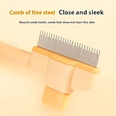 baratos Cuidados com o Cabelo-Escova removedora de pelos para cães e gatos (2 unidades), pente para higiene e cuidados com pelos longos, ideal para cães e animais de estimação. Remove pelos, escova de banho e acessórios para cães.