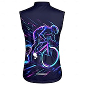 abordables Maillots Hombre-Hombre Chaleco de Ciclismo Maillot de Ciclismo Bicicleta Sin Mangas Bicicleta Chalecos Maillot Camiseta con 3 bolsillos traseros Secado rápido Bolsillo trasero Dispersor de humedad Transpirable