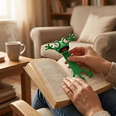 olcso Szobrok-vicces 3D béka könyvjelző, aranyos zöld állatos oldaljelölő, kreatív olvasási ajándék gyerekeknek és felnőtteknek, könyvkedvelőknek, egyedi könyvjelzők könyvmoly diákoknak