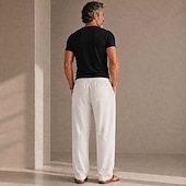 preiswerte Klassiker-Leichte Herren-Leinenhose aus Tencel für den Sommer