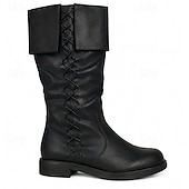 cheap Footwear-Medieval Renaissance Shoes Flat Jazz Boots Viking Crusader Fancy Dress Men's Unisex Pirate Steampunk Halloween Carnival Masquerade Party / Evening LARP Ren Faire Adults' Shoes