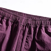 billiga Vardagsshorts-Herr Taktiska shorts Outdoor Shorts Beach Shorts Casual shorts Snörning Elastisk midja Flera fickor Ensfärgat Snabb tork Lättvikt Knelängd Ledigt Dagligen Streetwear Mode Klassisk Stil Svart Purpur