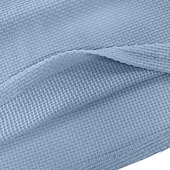  Homme Polo en seersucker Ice Silk Texturé Occasionnel Vacances Col Rabattu Manche Courte Mode Basique Bloc de Couleur Boutons Respirable Printemps & Été Bleu Polo en seersucker Ice Silk