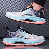 baratos Tênis de Corrida Masculinos-Tênis de corrida masculino branco e roxo - tênis esportivo leve e respirável - tênis atlético com amortecimento para homens, ideal para corrida, exercícios na academia, caminhada e uso diário ativo.