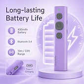 cheap Novelty Toys-Bluetooth Page Turner for Kindle E-reader iPhone iPad Android, Silent Remote Control for TikTok Scrolling &amp; Reading, Bluetooth 5.4 Rechargeable Wireless Clicker with 400mAh Battery, 33ft Range