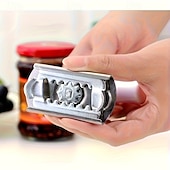 abordables Ouvre-bouteilles-Lot de 2 ouvre-bocaux ergonomiques en acier inoxydable, pour une ouverture facile des couvercles. Conception métallique durable pour bocaux et récipients alimentaires. Pince pour ouvrir les bocaux de