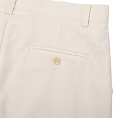  Pantalones de vestir de lino para hombre, plisados, de corte relajado – pantalones casuales ligeros de verano, de pierna ancha y corte recto, disponibles en marrón, azul marino y beige.