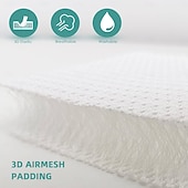 お買い得  車用シートカバー-汎用カーシートクッション、通気性に優れたハニカムデザインの3Dエアメッシュシートパッドで快適な運転を実現、ほとんどの車両（SUV、トラック）に対応する冷却カーシートプロテクター、オールシーズン使用可能、滑り止め付き底面