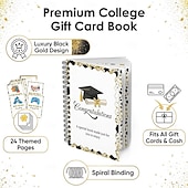 abordables Graduación-Álbum de tarjetas de regalo de graduación 2026, un portatarjetas de regalo esencial para graduados que se independizan, portatarjetas sorpresa de cumpleaños para paquetes de regalo creativos, regalo