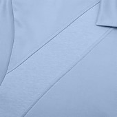 baratos Polo Clássico Masculino-Homens Camisas Polo Casual O negócio Aberto para a Lateral Manga Curta Moda Básico Tecido Botões Verão Primavera Azul Branco Azul Marinha Marron Verde Cinzento Camisas Polo