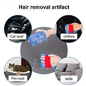 cheap Household &amp; Cleaning Supplies-2pcs Pet Hair Remover Set, Brush &amp; Cleaning Gloves for Furniture, Clothes, Bedding, Dog &amp; Cat Hair