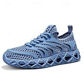economico Sneakers Casual-Scarpe da ginnastica atletiche da uomo nere e verdi, leggere, traspiranti, con lacci, ideali per la corsa e la camminata, con ammortizzazione, perfette per jogging, allenamento in palestra, viaggi e attività quotidiana.