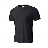 economico T-shirt e Canottiere da Corsa-Per uomo Tinta unita T-shirt da corsa Maglia a compressione Maglia atletica Sport in alto Estate Primavera Classico Manica Corta Asciugatura Rapida Leggero Traspirante Allenamento in Palestra