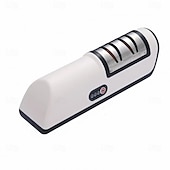 お買い得  キッチン用品＆小物-キッチン用電動ナイフ研ぎ器 多機能自動プロ仕様 4段階ギア電動ナイフ研ぎ器 キッチンアクセサリー 高速研ぎ石 家庭用キッチン 全自動ナイフ研ぎ機