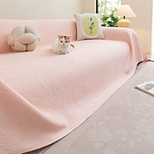 billiga Kylsoffaöverdrag-Sommarsvalkande sofföverdrag i issiden - halkfri jacquard-soffpläd - andningsbart möbelskydd mot repor och katt &amp;filt i ett stycke