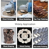 billiga borrtillbehör-5/13/14Pcs Angle Grinder Wood Carving Disc Set, 4" Or 4 1/2" Angle Grinder with 5/8" Arbor, Grinding Wheel Shaping Discs for Wood Grinding, Stump Grinder, Wood Angle Grinder Additions
