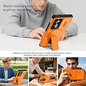 preiswerte 2026 Samsung Galaxy S26 Serie-Handy Hülle Handyhüllen Für Samsung Galaxy S26 S25 Edge S24 FE S23 Ultra Plus A37 A57 A56 A36 A26 A16 Rückseite Mit Magsafe Mit Ständer Unterstützt kabelloses Laden Stoßfest Rüstung ABS + PC