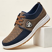 abordables Zapatos Informales con Cordones-Zapatillas deportivas de hombre con cordones y bloques de color, calzado ligero e informal para caminar, ideal para viajes, uso diario y conjuntos de fin de semana.