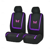 baratos Capas para bancos de automóveis-4PCS Cobertura de Cadeira Automotiva para Bancos dianteiros Prevenir Manchas para Carro de passeio / SUV / Carro