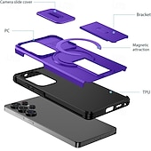 preiswerte 2026 Samsung Galaxy S26 Serie-Handy Hülle Handyhüllen Für Samsung Galaxy S26 S25 Edge S24 FE S23 Ultra Plus A37 A57 A56 A36 A26 A16 Rückseite Mit Magsafe Mit Ständer Unterstützt kabelloses Laden Stoßfest Rüstung ABS + PC