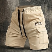 abordables Clásico-Hombre Pantalones cortos tácticos Pantalón Corto Cargo Pantalones cortos para acampar Shorts para senderismo Cintura elástica Multi bolsillo Pierna recta Plano Color Camuflaje Comodidad Listo para