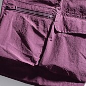 billiga Vardagsshorts-Herr Taktiska shorts Outdoor Shorts Beach Shorts Casual shorts Snörning Elastisk midja Flera fickor Ensfärgat Snabb tork Lättvikt Knelängd Ledigt Dagligen Streetwear Mode Klassisk Stil Svart Purpur