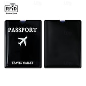 abordables Porte-cartes RFID-Lot de 100 pochettes anti-RFID, protège-cartes de crédit ou pochettes pour passeport, protection contre le vol d'identité en voyage, porte-cartes fin et coloré pour portefeuille, protection antivol
