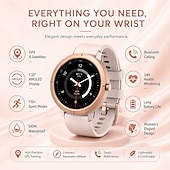 levne Chytré hodinky-Chytré hodinky GPS pro ženy s 1,32" AMOLED obrazovkou, globálním určováním polohy 6 satelitů, vodotěsným fitness trackerem do 5 atm, více než 170 sportovními režimy, 24hodinovým monitorem zdraví,