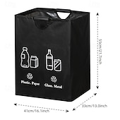 cheap Storage &amp; Organization-Rectangular Fabric Storage Basket, Stylish Geometric Pattern Laundry Hamper, Lightweight Portable Clothes Organizer, Versatile Household Storage Bin For Toys, Linens, Dirty Garments And Daily Home Use
