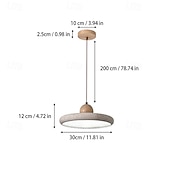 abordables Luces de isla-Wabi-sabi Piedra Natural LED Lámpara Colgante Candelabro de Travertino Retro Nórdico para Comedor Junto a Accesorios de Iluminación para Decoración del Hogar, Candelabros Vintage