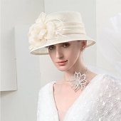 economico Cappelli da Festa-Copricapo in Flax per donne - Cappelli da Matrimonio  Occasioni Speciali 1 Pezzo per impressionare Cappelli Abito da corsa