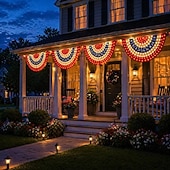  LED podsvícený vlastenecký banner s vlajkou USA, skládaná fanouškovská vlajka k 250. výročí založení, 3x6 stop