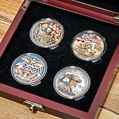  U.S. 250th Anniversary Commemorative Coin Set Coins in Collectible Gift Boxes, Patriotic Collector Coins for 1776–2026, Liberty, Bald Eagle & Historic U.S. Landmarks