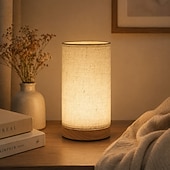 ieftine Lămpi de masă-Lampă de masă USB cu abajur din material textil – florală &amp;Design fluture albastru, lumină de noapte reglabilă în 3 culori, lampă decorativă ambientală pentru dormitor, living, noptieră, sufragerie