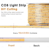tanie Wtyczki świetlne-Taśma LED COB AC220V CCT z regulacją barwy 3000K-6000K, wodoodporna, IP65, przełącznik, sterowanie, zmiana koloru, taśma świetlna LED, 480 diod LED/m, bez kropek, do sypialni, kuchni, wystroju wnętrz